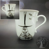 Tazza da tisana o caffè dipinta a mano - Sindaco - Nightmare Before Christmas - doble face