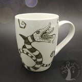 Tazza da tisana o caffè dipinta a mano - Verme della sabbia - Beetlejuice
