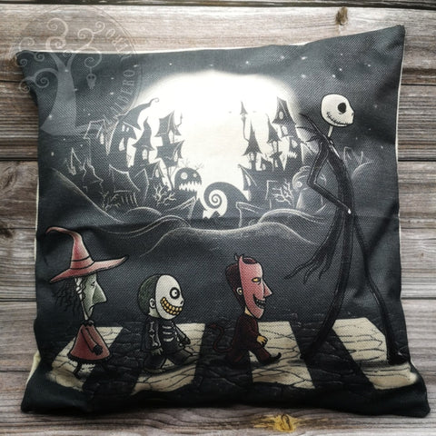 Cuscino decorativo in cotone stampato