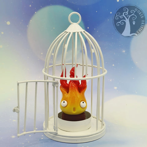 Calcifer nella gabbietta