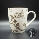 Tazza da tisana o caffè dipinta a mano - Verme della sabbia - Beetlejuice