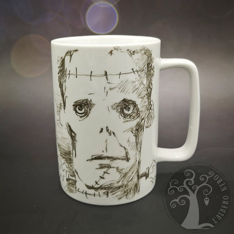 Tazza da tisana o caffè dipinta a mano - Frankenstein