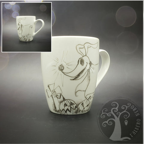Tazza da tisana o caffè dipinta a mano - Zero - Nightmare Before Christmas