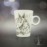 Tazza da tisana o caffè dipinta a mano - Sparky - Frankenweene
