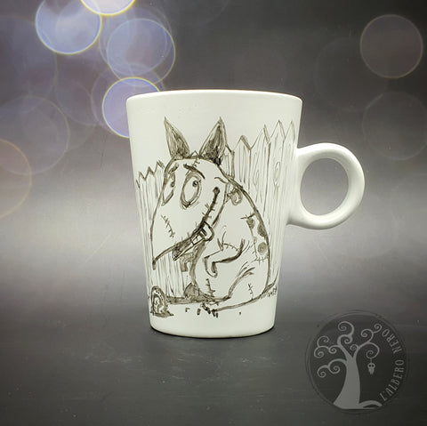 Tazza da tisana o caffè dipinta a mano - Sparky - Frankenweene