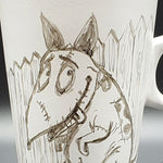 Tazza da tisana o caffè dipinta a mano - Sparky - Frankenweene