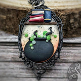 Collana calderone, ispirata al mondo magico di Harry Potter, fanart realizzata a mano in paste polimeriche