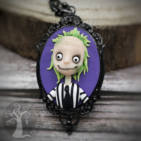 Collana Beetlejuice, realizzato a mano in paste polimeriche