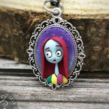 Collana Sally di Nightmare Before Christmas ( ciondolo piccolo), fanart realizzata a mano in paste polimeriche