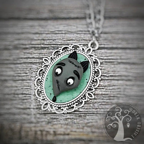 Collana Sparky - Frankenweene -  ciondolo piccolo, realizzata a mano